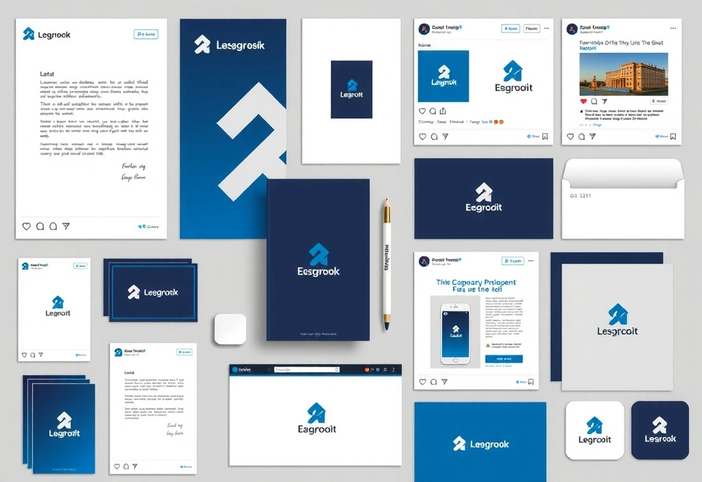 Ukázka marketingových materiálů s aplikací brandbooku