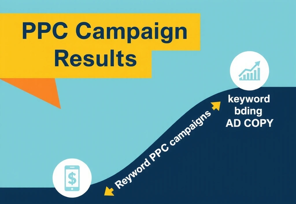 Ilustrace rychlého růstu PPC kampaní s okamžitými výsledky a grafy