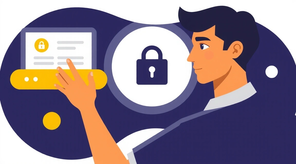 Ilustrace bezpečné interakce s digitálními službami