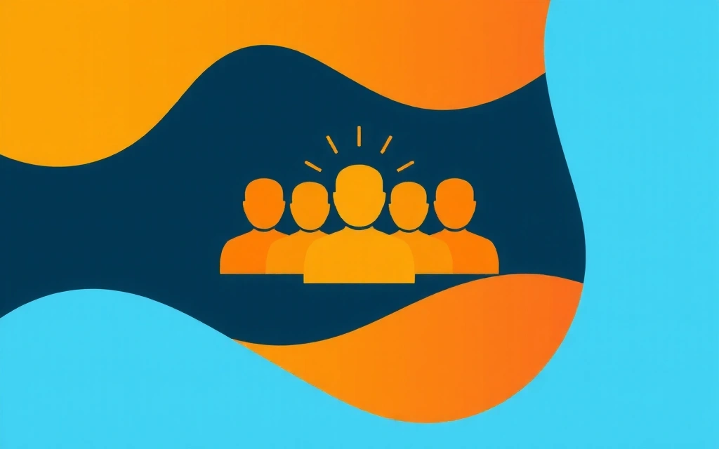 Abstract image representing increased brand awareness, possibly a target audience icon with radiating waves.